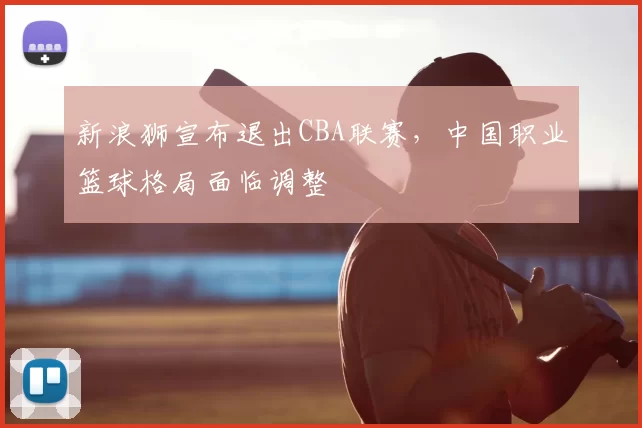 新浪狮宣布退出CBA联赛，中国职业篮球格局面临调整