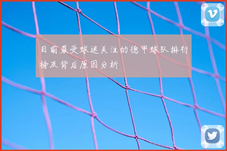 目前最受球迷关注的德甲球队排行榜及背后原因分析